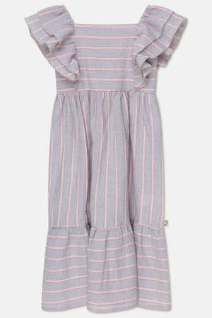 My Little Cozmokids My Little Cozmo Emma Dress - Organic Seersucker - Image 7