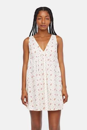 LACAUSA ClothingEvie Mini Dress - Brown Rose