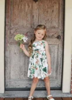 Cara CaraKids Cara Cara GIRLS STEVIE DRESS - WHIMSICAL IVORY