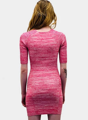 GanniMelange Cut Out Mini Dress - Love Potion - Image 4