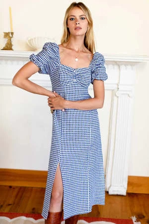 Emerson FryGathered Sleeve Dress - Delfini Linen - Image 2
