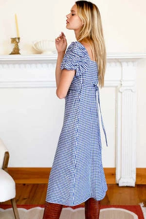 Emerson FryGathered Sleeve Dress - Delfini Linen - Image 3