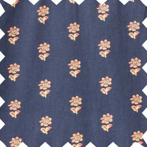 Beet WorldKids Beet World Long Sleeves Tiered Skirt Dress With Velvet Trim - Orange Floral - Image 7