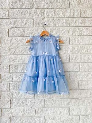 Pink ChickenKids Pink Chicken Girls Organza Jennifer Dress - Winter Santa - Image 3