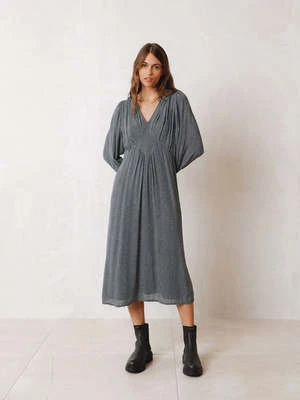 Indi & ColdMidi Dress - Grey
