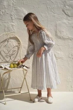 House Of Palomakids House Of Paloma Hellenica Dress - Santorini Linen