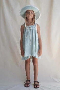 House Of PalomaKids House Of Paloma Daphine Dress - Ciel Linen