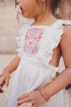 Louise MishaKids Louise Misha Huguette Dress - White - Image 2