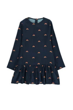 Hundred PiecesKids Hundred Pieces Rainbow Dress - Navy