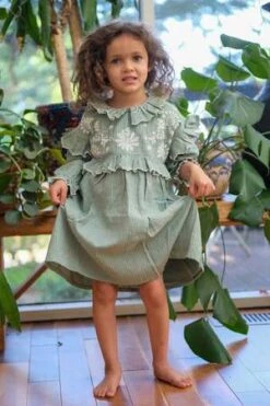 Louise MishaKids Louise Misha Illi Dress - Sauge