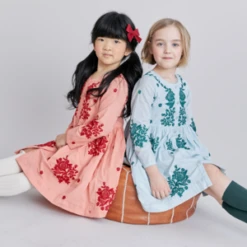 Pink Chickenkids Pink Chicken Jocelyn Dress - Coral