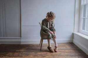 Little Cotton ClothesKids Little Cotton Clothes Kate Smocked Dress - Seersucker Gingham Fog - Image 4