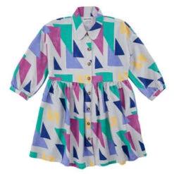 Bobo ChosesKids Bobo Choses Child Triangles Woven Dress - Purple