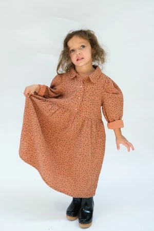 My Little CozmoKids My Little Cozmo Organic Gauze Dress - Sienna Floral - Image 2