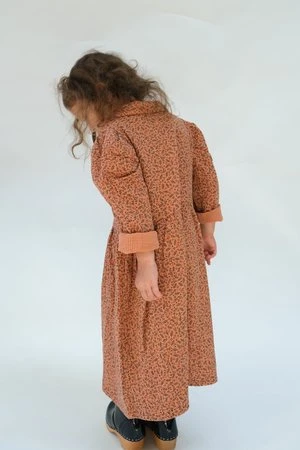 My Little CozmoKids My Little Cozmo Organic Gauze Dress - Sienna Floral - Image 4