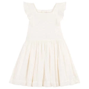 Petit BateauKids Petit Bateau Child Eyelet Lace Dress - White - Image 3