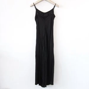 UnknownLA Made Silky Slip Dress - Black - Image 3