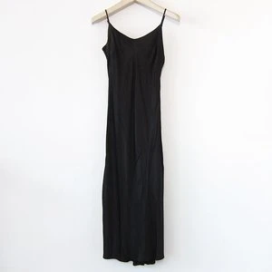 UnknownLA Made Silky Slip Dress - Black
