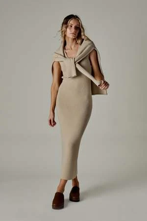 Lauren ManoogianLAUREN MANOOGIAN RIB TANK DRESS - Antique