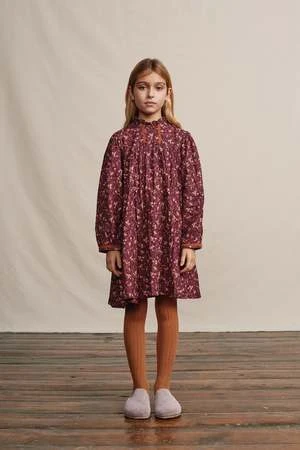 Bebe OrganicKids Bebe Organic Lena Dress - Mulberry Floral