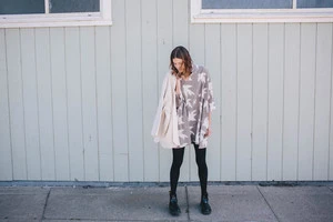 Happy French Ganghappyfrenchgang Libert Dress - Grey Print