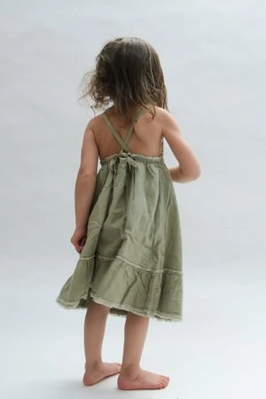 Raised By Waterkids Raised By Water Louise Dress - Sage Green - Image 2