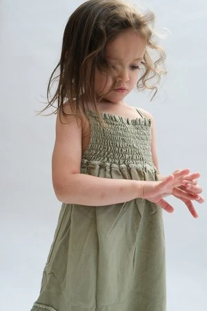Raised By Waterkids Raised By Water Louise Dress - Sage Green - Image 3