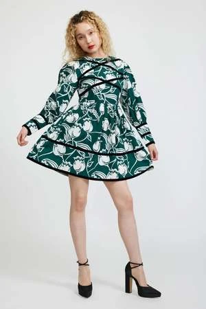 BATSHEVABatsheva Mini Clemmie Dress - Tulip Forest - Image 2