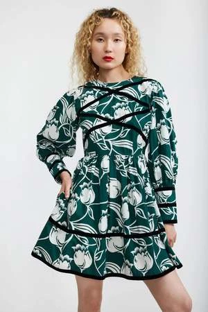 BATSHEVABatsheva Mini Clemmie Dress - Tulip Forest - Image 4