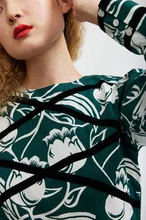 BATSHEVABatsheva Mini Clemmie Dress - Tulip Forest - Image 6