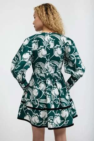 BATSHEVABatsheva Mini Clemmie Dress - Tulip Forest - Image 5