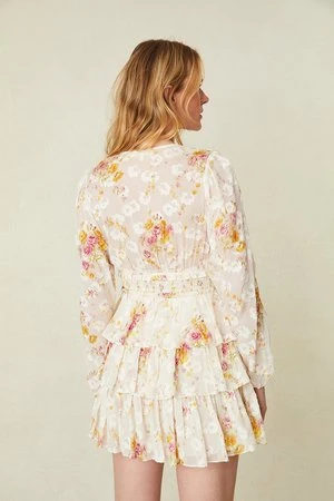 LoveShackFancyMadina Dress - Lemon Pie - Image 2