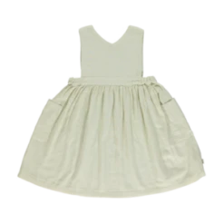 Poudre Organickids Poudre Organic Mangue Dress - Almond Milk