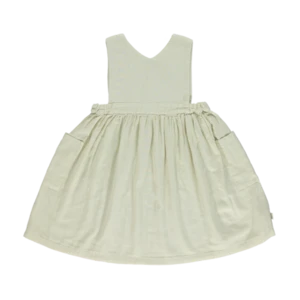 Poudre Organickids Poudre Organic Mangue Dress - Almond Milk