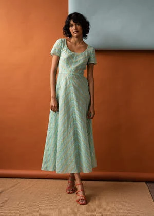 Penny SageMargot Dress - Sherbet Stripe - Image 2