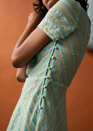 Penny SageMargot Dress - Sherbet Stripe - Image 5