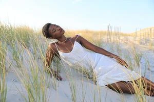 ARIELLEArielle Milk Slip Dress 100% Milk Fabric - Image 2