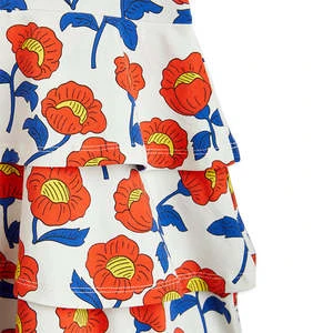 Mini RodiniChild Flowers AOP Short Sleeve Dress - Red - Image 3