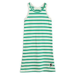 Mini RodiniKids Mini Rodini Child Panther Patch Tank Dress - Green