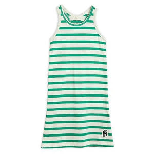 Mini RodiniKids Mini Rodini Child Panther Patch Tank Dress - Green