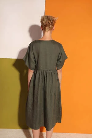 L.F.MarkeyMitch Dress - Olive - Image 3