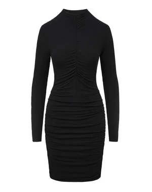 Veronica BeardMizani Ruched Dress - Black - Image 4
