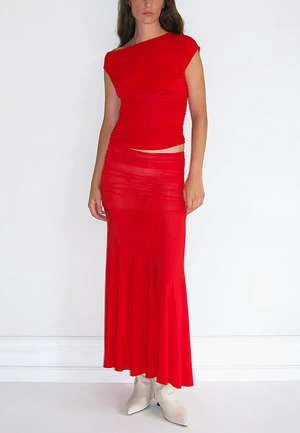 Paloma WoolMoebius Dress - Red - Image 2