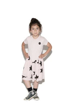 NununuKids NUNUNU Star Layered Dress - Powder Pink