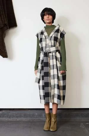 RUJUTA SHETHNaya Kaftan Dress - Mono Chex