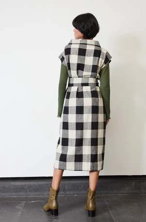 RUJUTA SHETHNaya Kaftan Dress - Mono Chex - Image 5