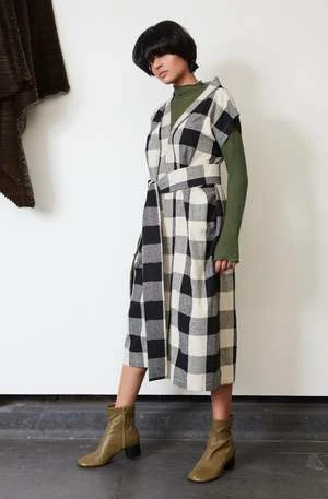 RUJUTA SHETHNaya Kaftan Dress - Mono Chex - Image 2