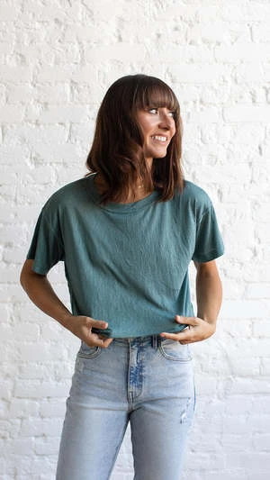 Dress ForumNealy Teal Tee - Teal - Image 2