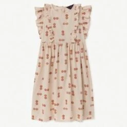 The Animals ObservatoryKids The Animals Observatory Otter Dress - Orange Circles