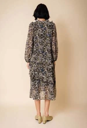 NKCPaisley Dress - Black - Image 2